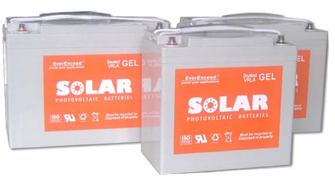 Гелевые аккумуляторы EverExceed Solar GEL Range