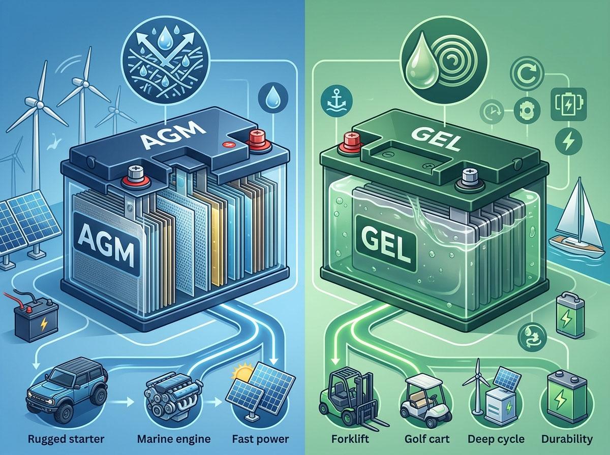 Особенности AGM и гелевых аккумуляторов