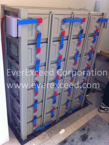 Modular max 800ah battery bank for PV system in Indonesia 