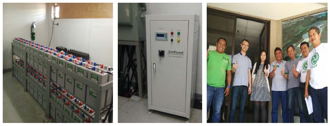 Філіппіни &ndash; NGCP 434шт EverExceed OPzV 600, 2015