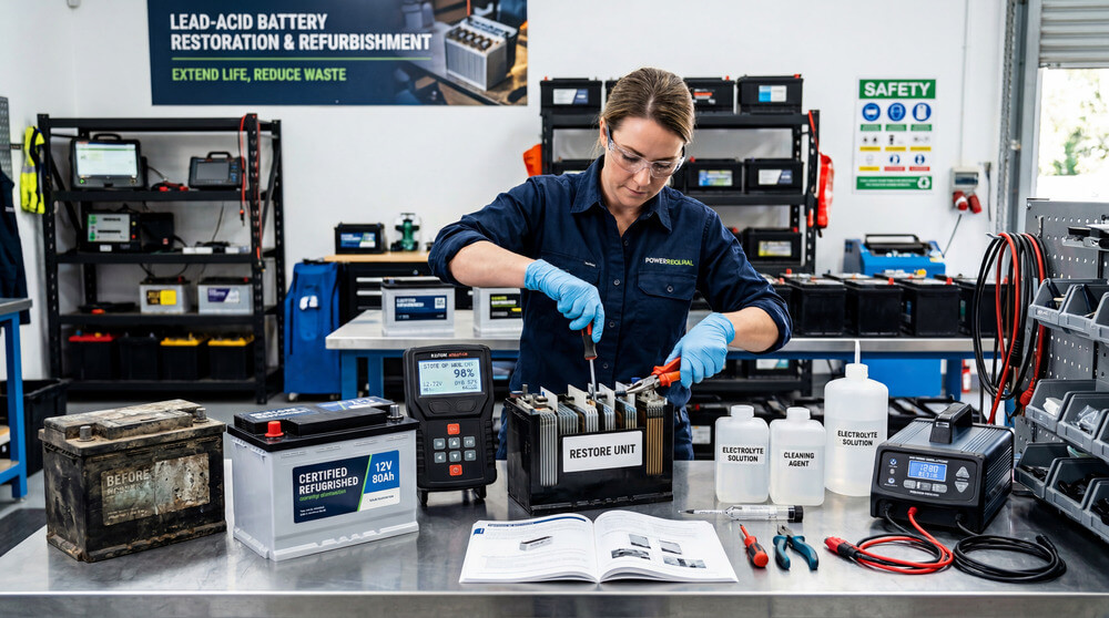 обслуговування свинцево-кислотних акумуляторів