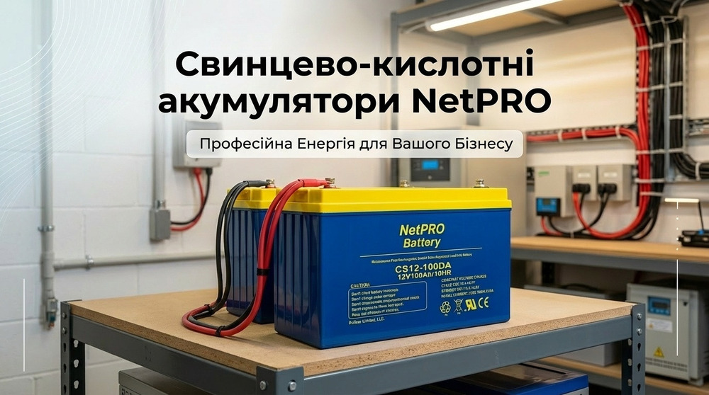 Свинцево-кислотні акумулятори NetPRO