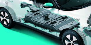 Форма літій-іонної акумуляторної батареї на автомобілі KIA Motors